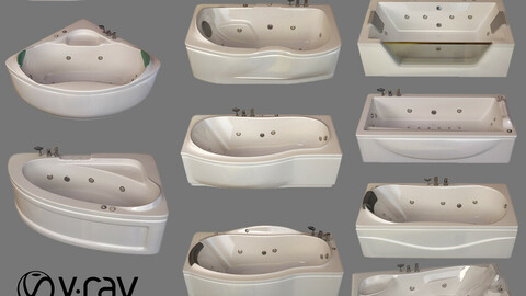 12 model of bathtub