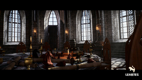 Medieval Castle Interior / Unreal Engine 4 Asset Pack