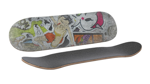 Skateboard Skating board 3d model