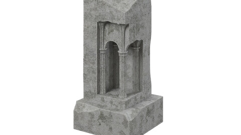 Architectural sculpture concrete 3d model