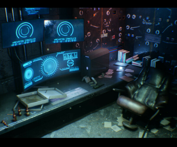 ArtStation - CyberPunk / Sci - Fi Apartment Interior Environment ...