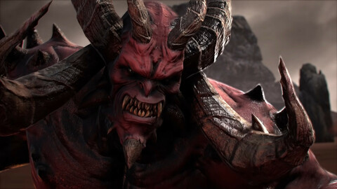 Horned Demon - Game Ready