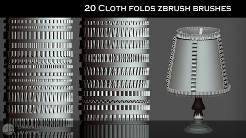 🎀 20 CLOTH Folds IMM [ZBRUSH] Brushes 👗