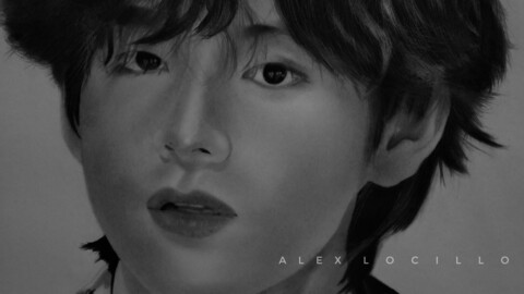Kim Taehyung Portrait Drawing✨