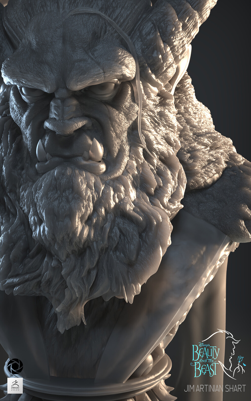 ArtStation - The Beast Bust - Print Version | Resources