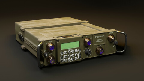 Transmitter and receiver 3d model Harris falcon 2