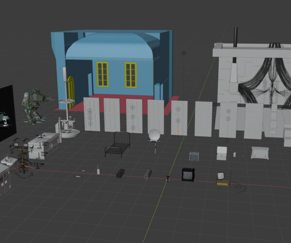 ArtStation - Cyberpunk Lab Asset Pack | Game Assets