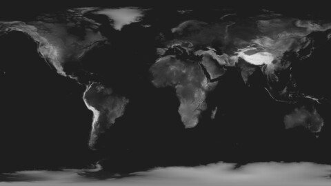 172k Earth Displacement Map 16 and 32 bits (3D files inclued)