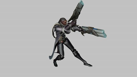 LUCIAN STATUE LEAGUE OF LEGENDS GAME CHARACTER