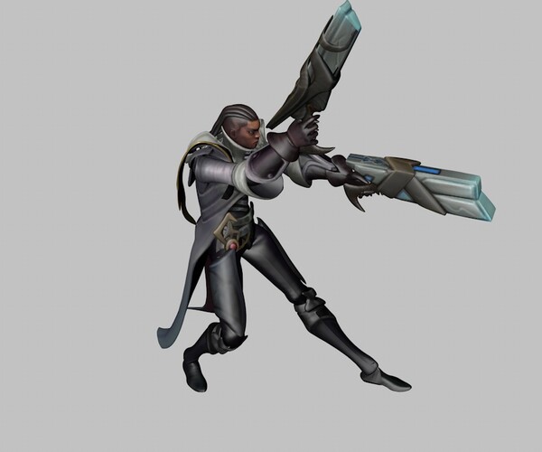 ArtStation LUCIAN STATUE LEAGUE OF LEGENDS GAME CHARACTER Resources