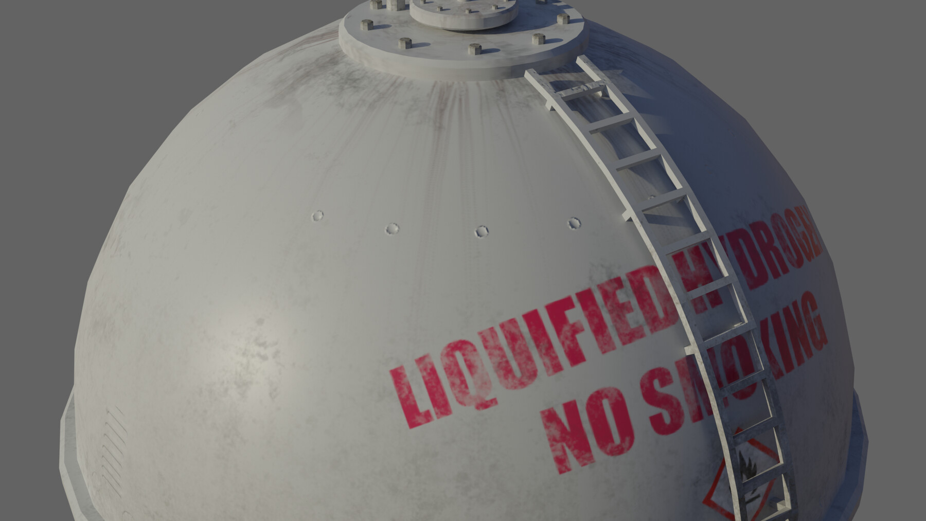 ArtStation - Industrial Liquid Hydrogen Spherical Storage Tank | Resources