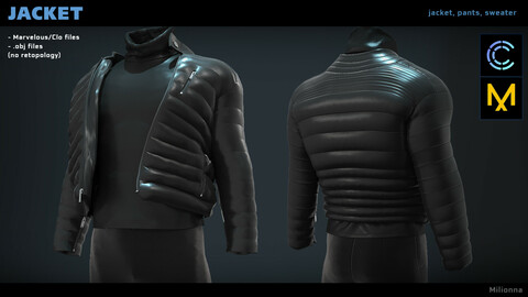 Jacket - Marvelous/Clo 3D (.obj)