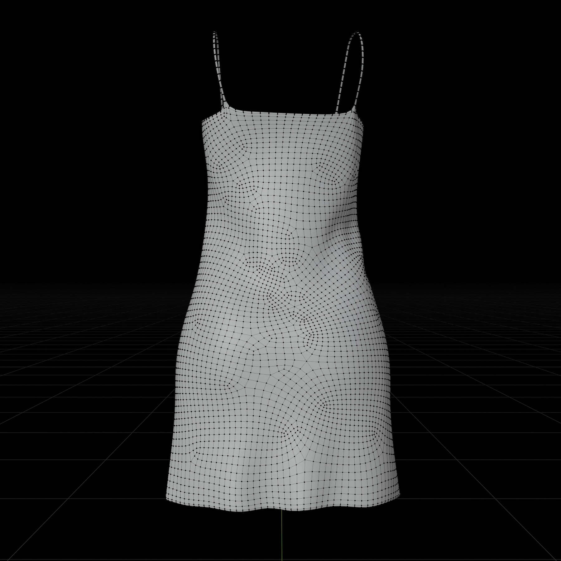 ArtStation - Silk cami dress - Satin nightdress 3D Model | Resources