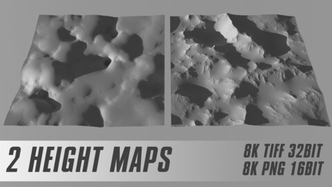 2 SEAMLESS HEIGHT MAP 8K