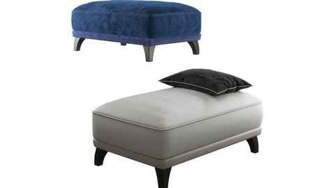 Danetti LEATHER OTTOMAN 3d model