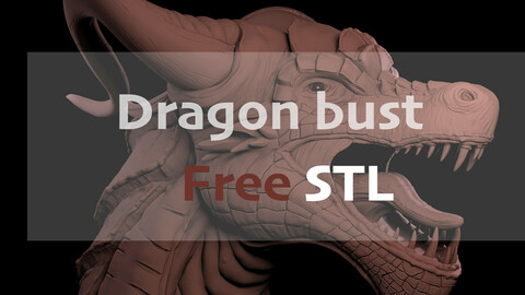 Dragon bust FREE STL