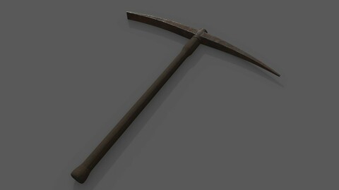 Old Shovel and Pick Axe - Western Props