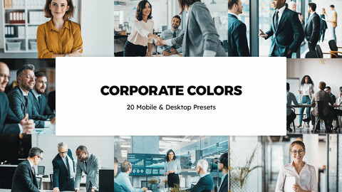 20 Corporate Colors LUTs and Lightroom Presets