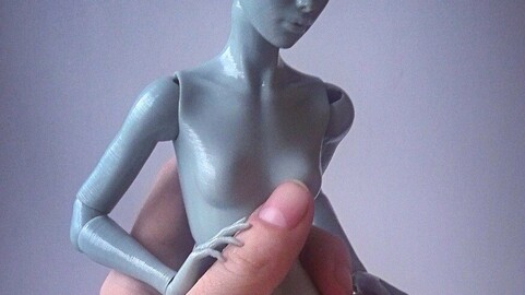 3D BJD - Ball Jointed Doll model