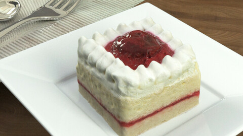 Cake Strawberry Cream.