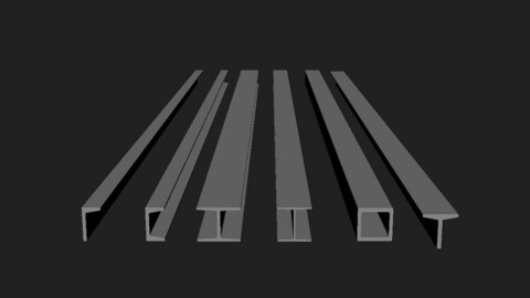 FREE Industrial beams Models
