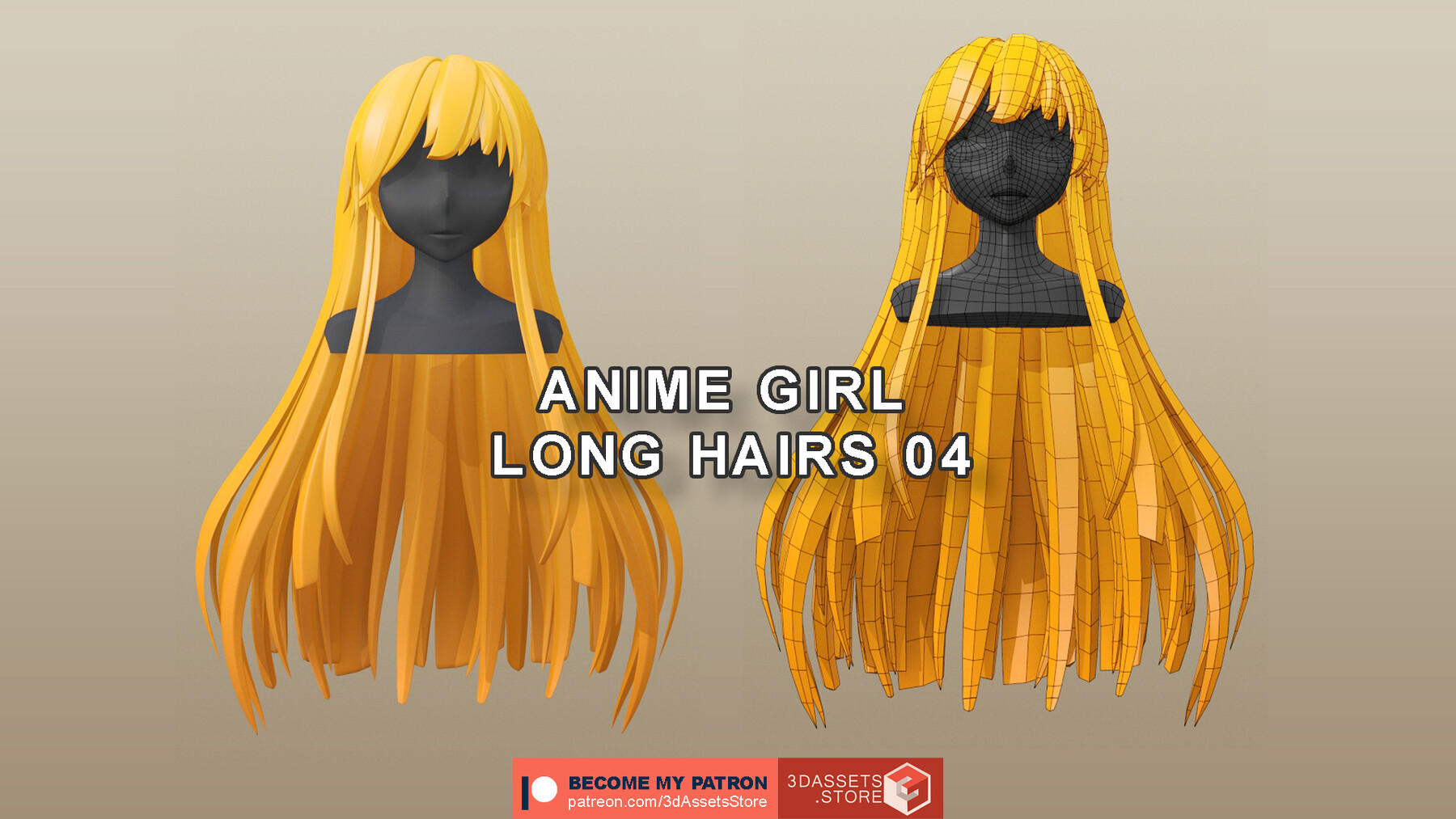 ArtStation - Character - 15 Anime Girl Long Hairs Collection | Resources