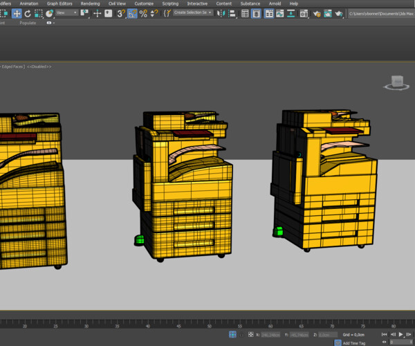 ArtStation Kit office 3D printer, paper printer and coffee vending
