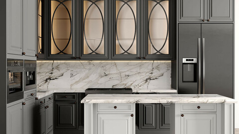 modern kitchen + 4 appliance kitchen