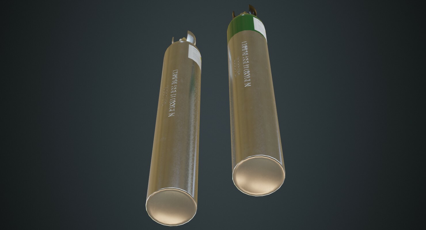 ArtStation - Gas Cylinder 2B | Game Assets