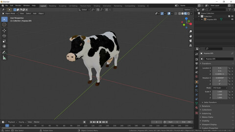 High - Poly Cow