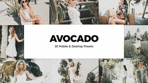 20 Avocado LUTs and Lightroom Presets