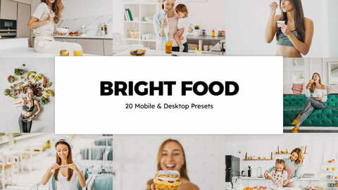 20 Bright Food LUTs and Lightroom Presets