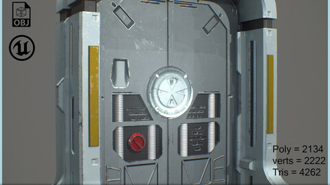 SciFi_SpaceShip_Door_GameReady