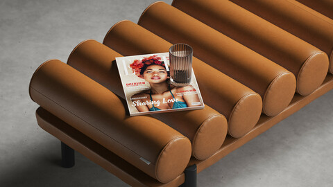 modern bench puff and modern lustre