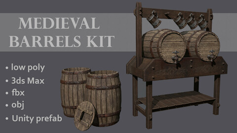 Medieval barrels kit