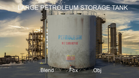 Large Industrial Petroleum Storage Tank