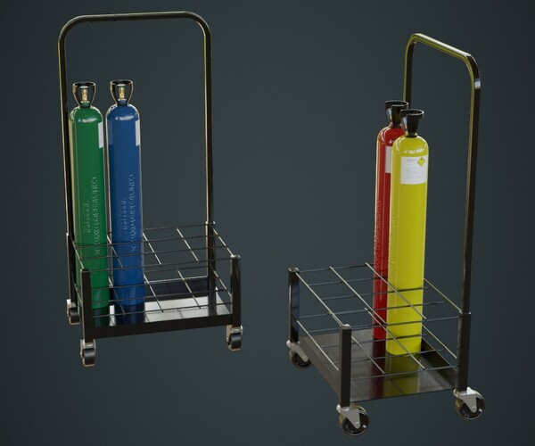 ArtStation - Gas Cylinder 3A | Game Assets
