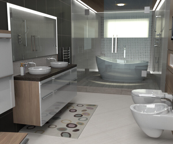 ArtStation - 3d bathroom model SKETCHUP + VRAY | Resources