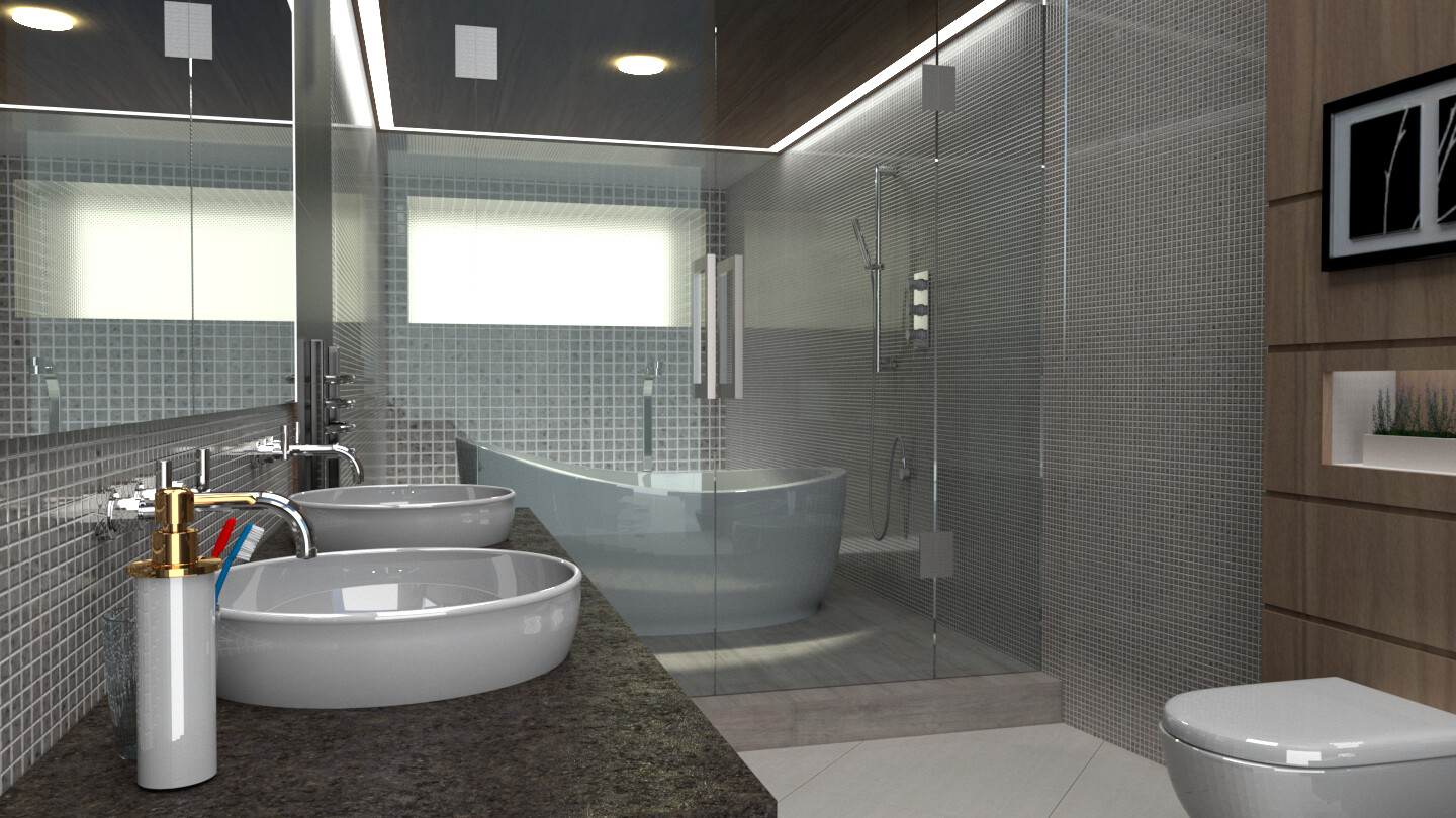 ArtStation - 3d bathroom model SKETCHUP + VRAY | Resources