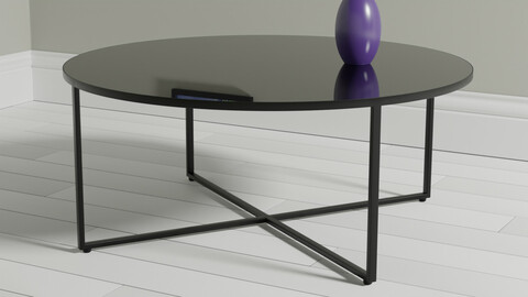 Round Mirrored Coffee Table