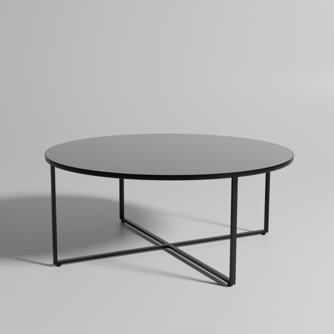 Artstation Round Mirrored Coffee Table Resources