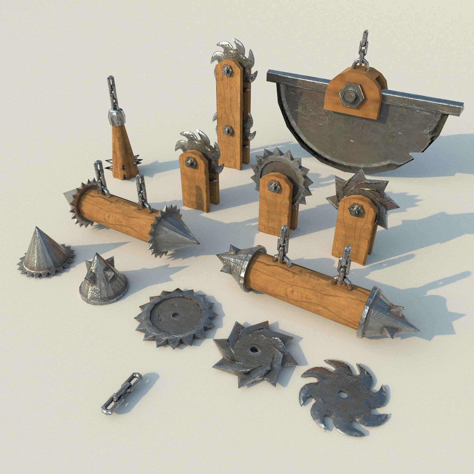 ArtStation Obstacles Pack for Games Game Assets