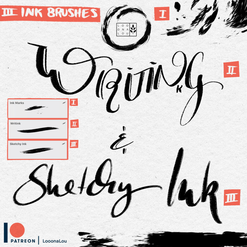 ArtStation Ink Brush Set Brushes