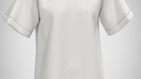 long white unisex T-shirt