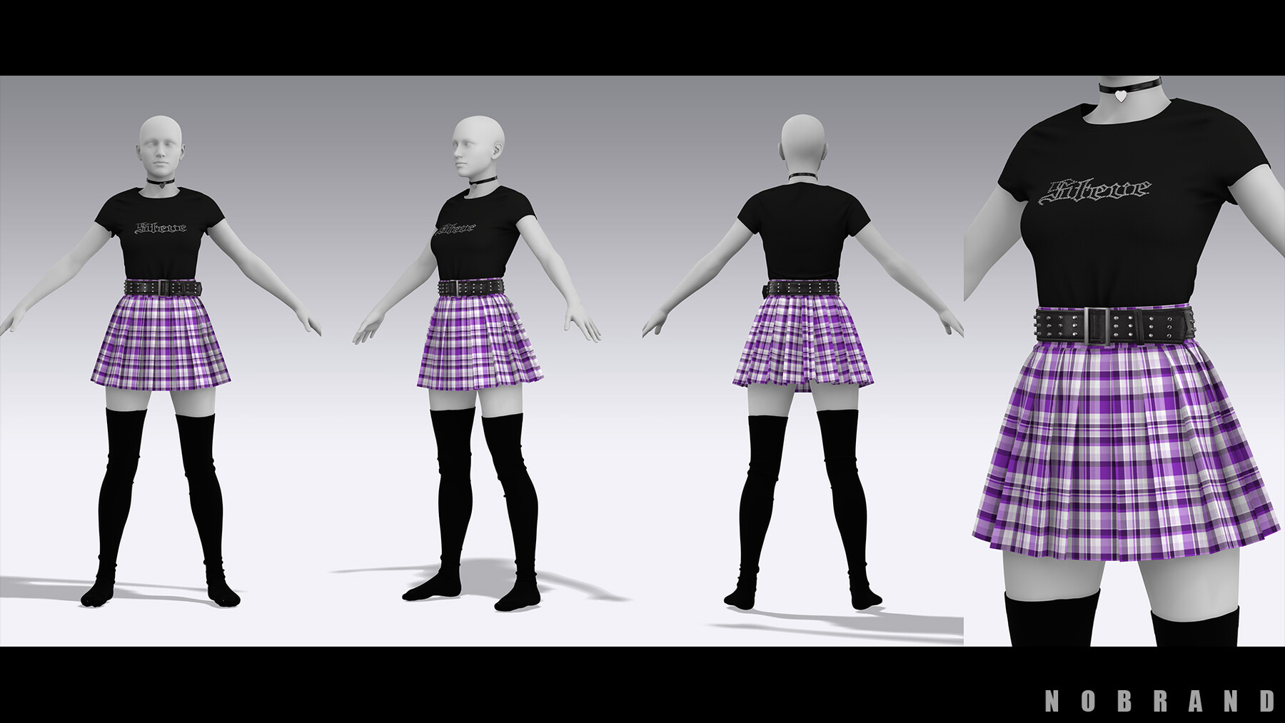 pattern skirt clo3d