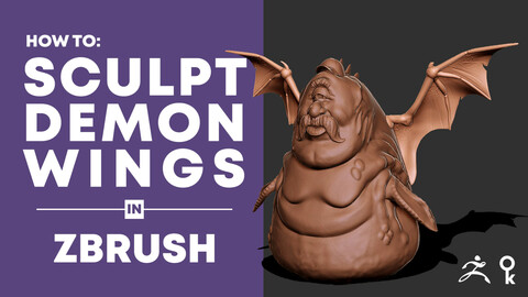 How to sculpt demon wings in ZBrush