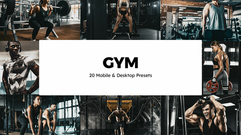 20 Gym LUTs and Lightroom Presets