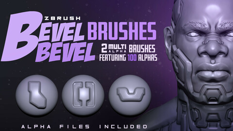 Bevel Bevel Brushes : ZBrush Brushes