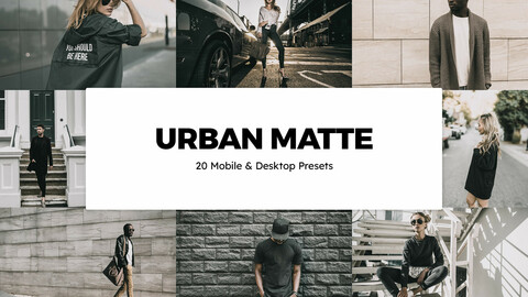 20 Urban Matte LUTs and Lightroom Presets