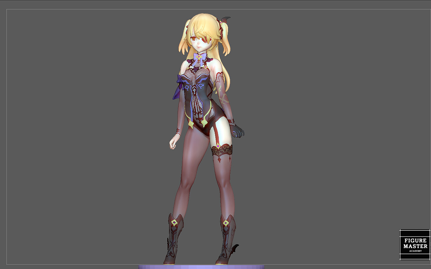 ArtStation FISCHL GENSHIN IMPACT SATUE CUTE GIRL GAME CHARACTER ANIME